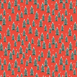 Fir Trees in Red