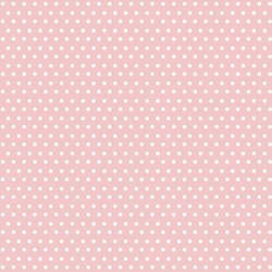 Winter Dot in White on Sweet Pink