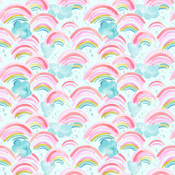 Rainbow Showers in Aqua Sky