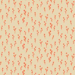 Silhouette Bloom in Vermilion on Birch