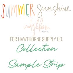 Summer Sunshine Sample Strip