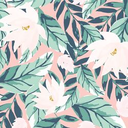 Large Summer Floral in Tropical