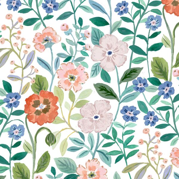Large Wildflower Paradise in Summer Afternoon