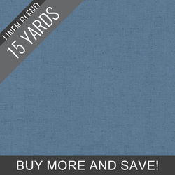 Linen Blend Solid in Vintage Denim - 15 Yard Bolt