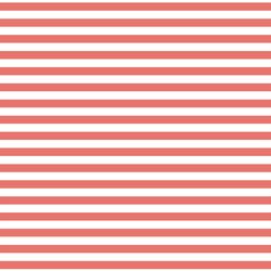 Horizontal Dress Stripe in Living Coral