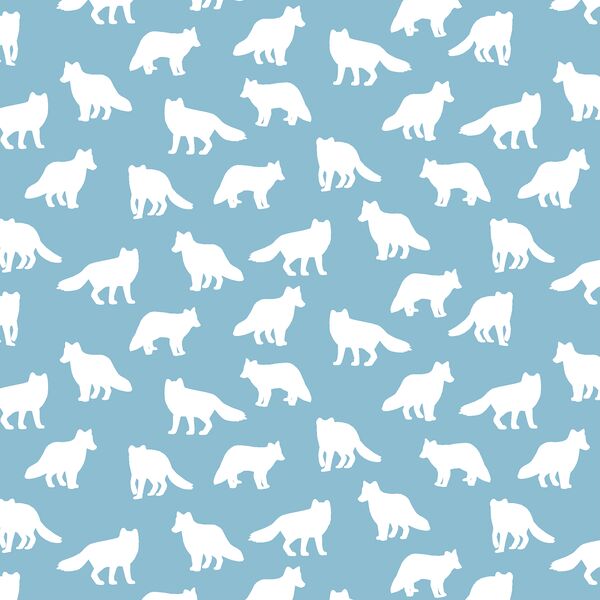 Little Fox Silhouette in Breeze