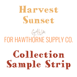 Harvest Sunset Sample Strip
