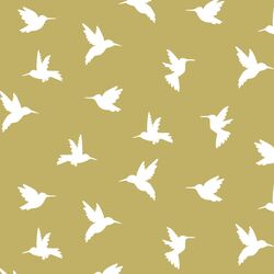 Hummingbird Silhouette in Brass