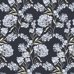 Hydrangea Vine in Ink Blue