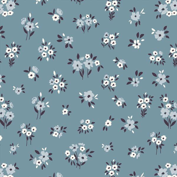 Frosty Flora in Winter Blue