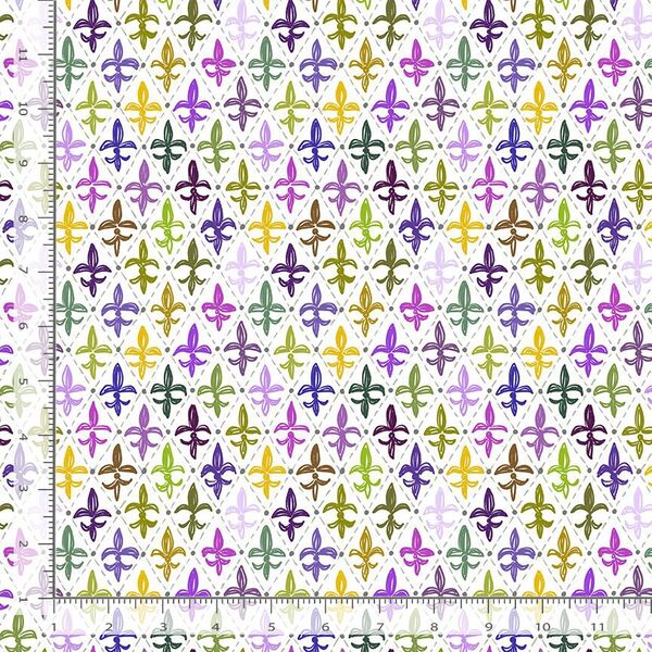 Fleur de Harlequin in White