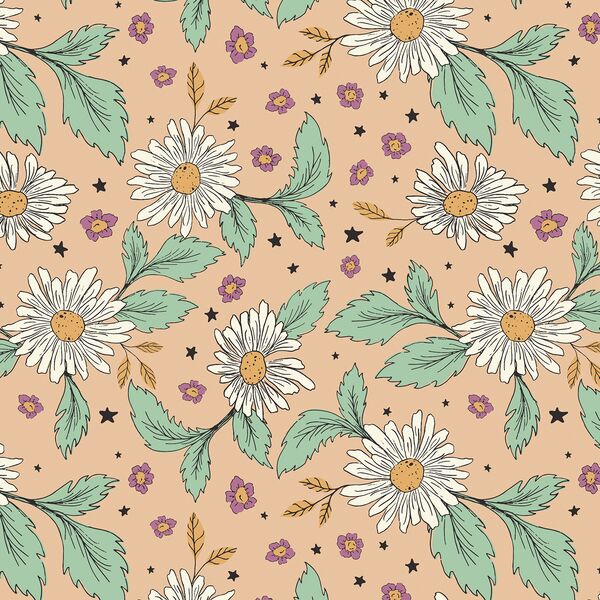 Magical Daisies in Peach