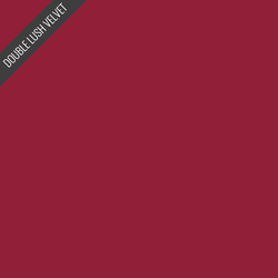 Double Lush Velvet Solid in Dahlia Red