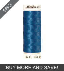 Reef Blue (3406-3815) - Poly Sheen - 220 Yards (5 Pack)