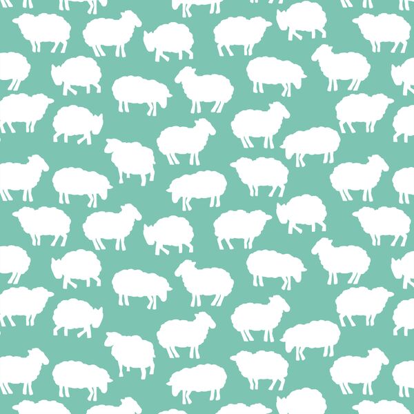 Sheep Silhouette in Succulent