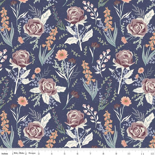 Cottage Floral in Blue