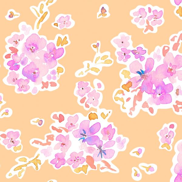 Fuchsia Blossom in Clementine