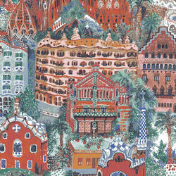 Barcelona Landmarks in Multi