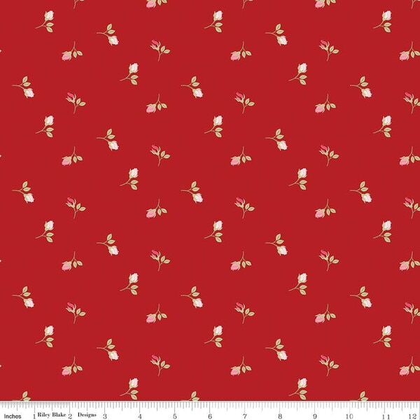 Rosebuds in Red
