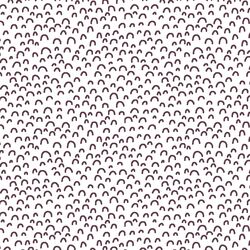 Doodle in Raisin on White