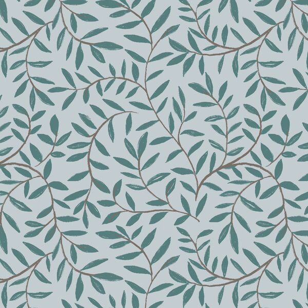Vines in Powder Blue