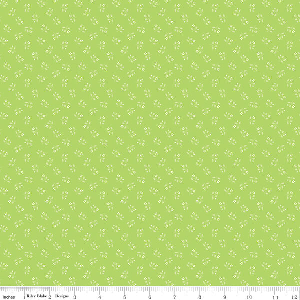 Scattered Stems in Green