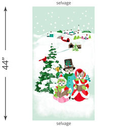 Catmas Carols Panel in Multi
