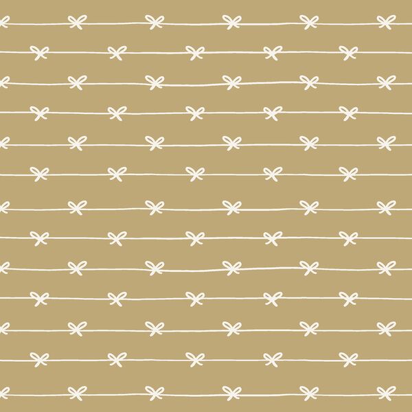 Ribbon Bow Stripe in Golden Olive