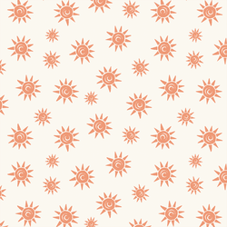 Sunny Days in Peach on Cream