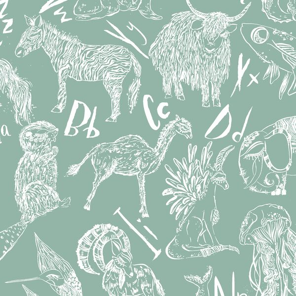 Big Animals in Dark Aqua