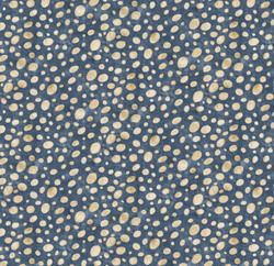 Mushroom Dot in Denim