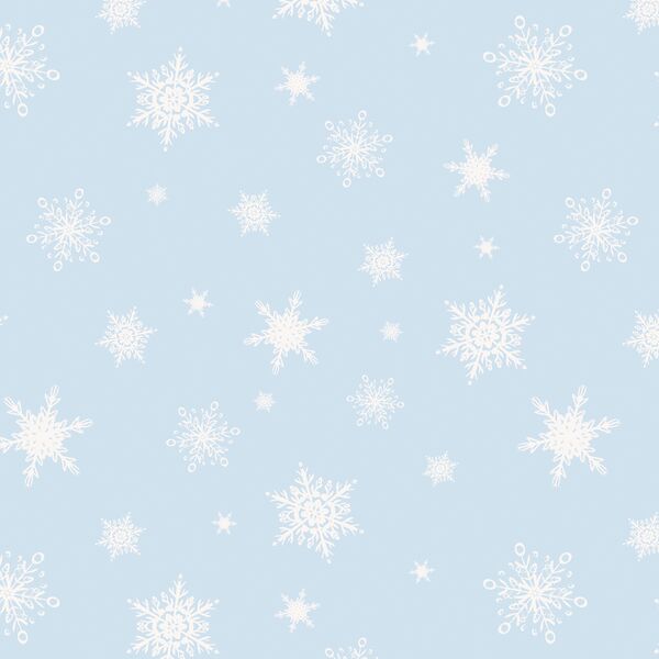 Snow is Falling in Powder Blue