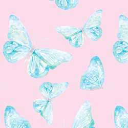 Floating Butterfly in Rose Pink