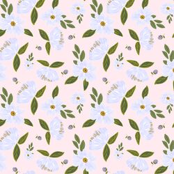 Scattered Blooms in Pastel Pink
