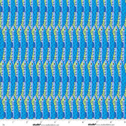 Stacked Sardines in Cyan