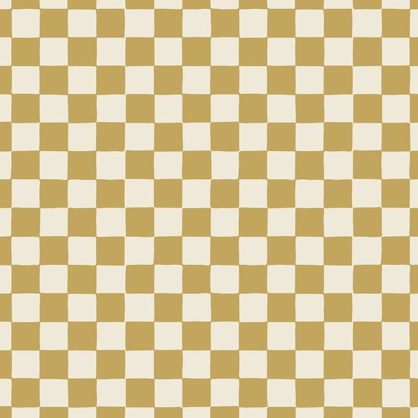 Retro Checkerboard in Light Olive