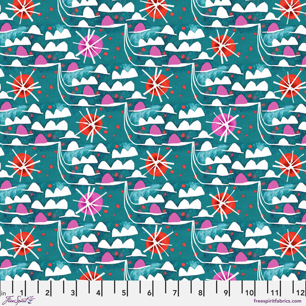 Waves in Teal