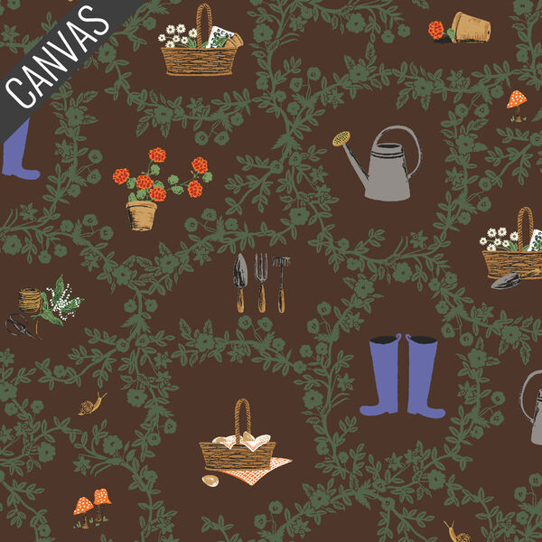 Garden Club Canvas in Cocoa