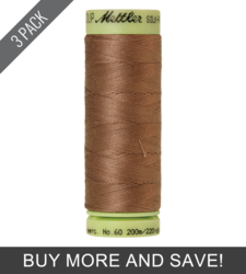 Espresso (9240-1380) - Silk Finish Cotton 60wt - 220 Yards (3 Pack)