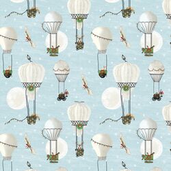 Christmas Balloon Ride in Ice Blue