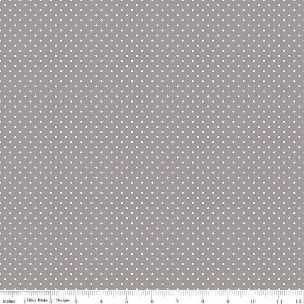 Swiss Dot in Gray