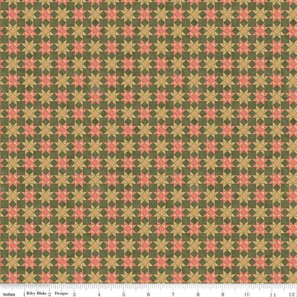 Quilt Blocks in Avocado
