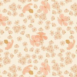 Scattered Florals in Light Cream