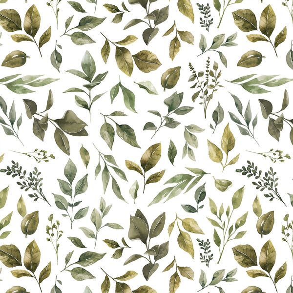 Leaves in White