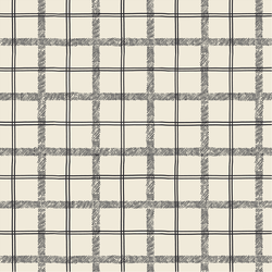Textured Tartan in Cream