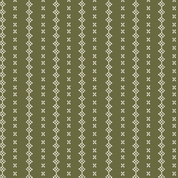 Stitching Stripe in Olive Green