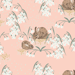 Large Gentle Bunnies in Pale Peach
