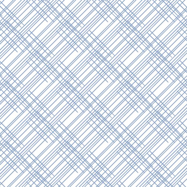 Thatched in Cornflower on White