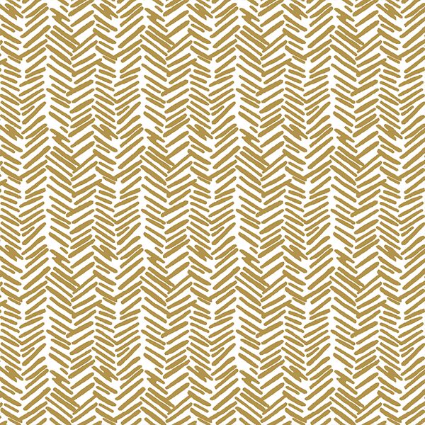 Feathered Herringbone in Marigold