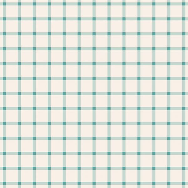 Boho Gingham in Aqua Ocean